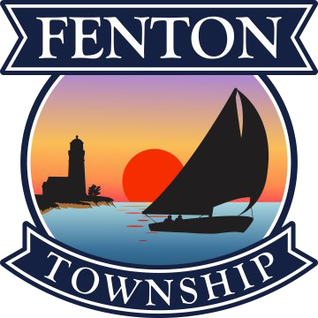 Fenton Township logo with the sunset behind the sailboat.